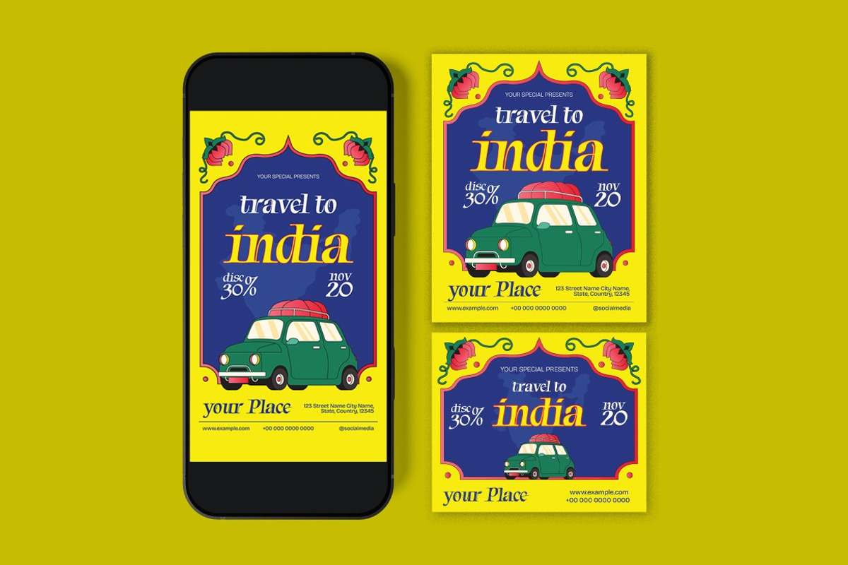 Travel To India Flyer preview 3