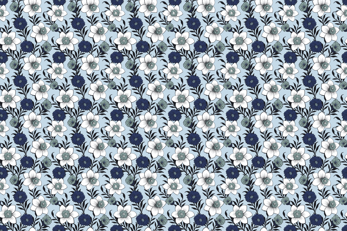 Daffodilia, a Pattern Graphic by The Queen's Bazaar (Photo 4 of 4)