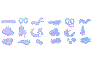 Colorful abstract shapes in, an Illustration by ZinetroN