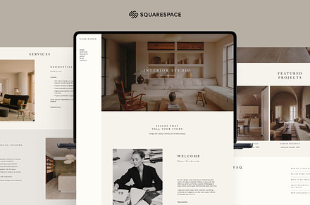 Squarespace Template Interior Design, a Squarespace Template by The Soft Voice