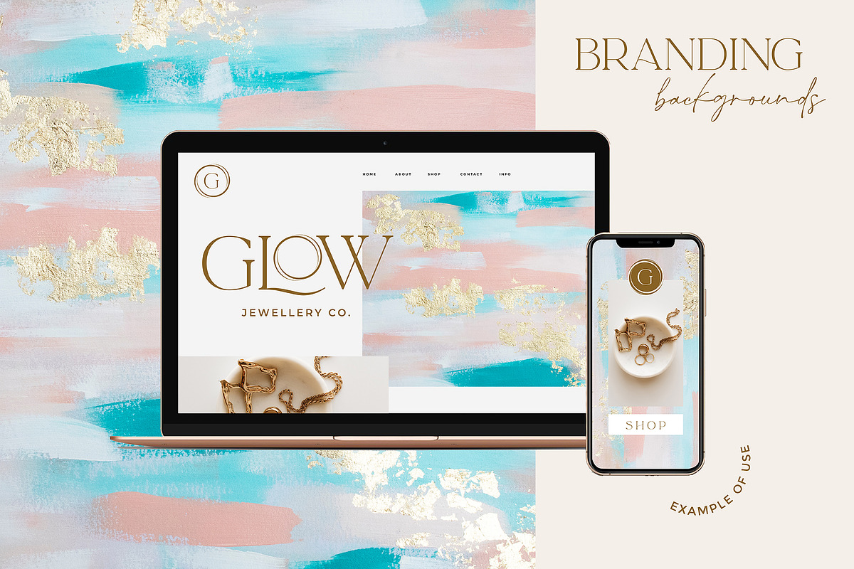 Golden Glow Abstract Backgrounds, a Texture Graphic by Carla Fern Designs (Photo 7 of 10)
