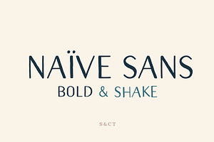 Naive Sans Bold & Shake