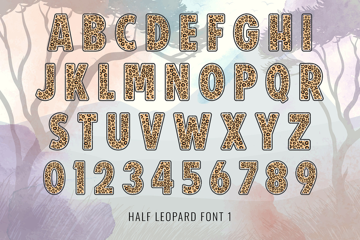 Half Leopard Font, a Symbol Font by Font Craft Studio (Photo 4 of 6)