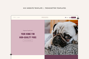 Pugtastic Wix Website Template