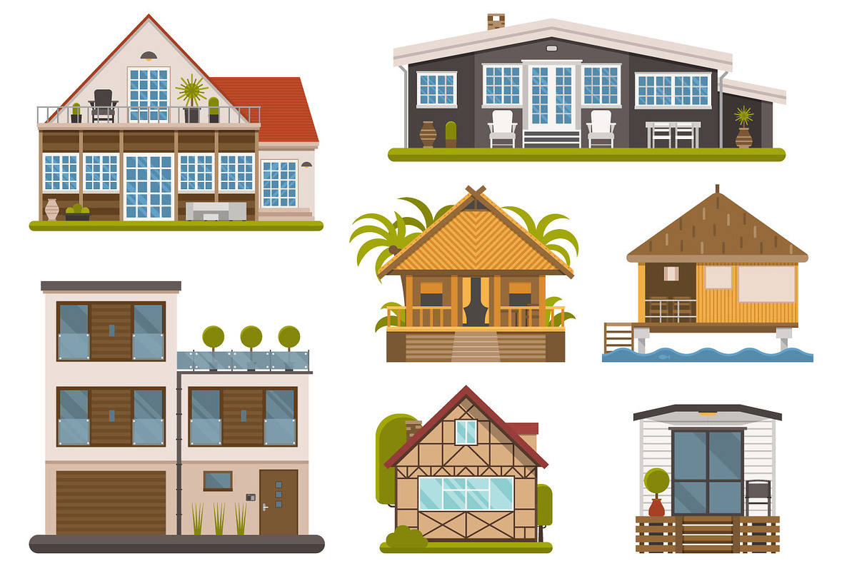 House and Homes Set, an Illustration by Alex Krugli (Photo 1 of 9)