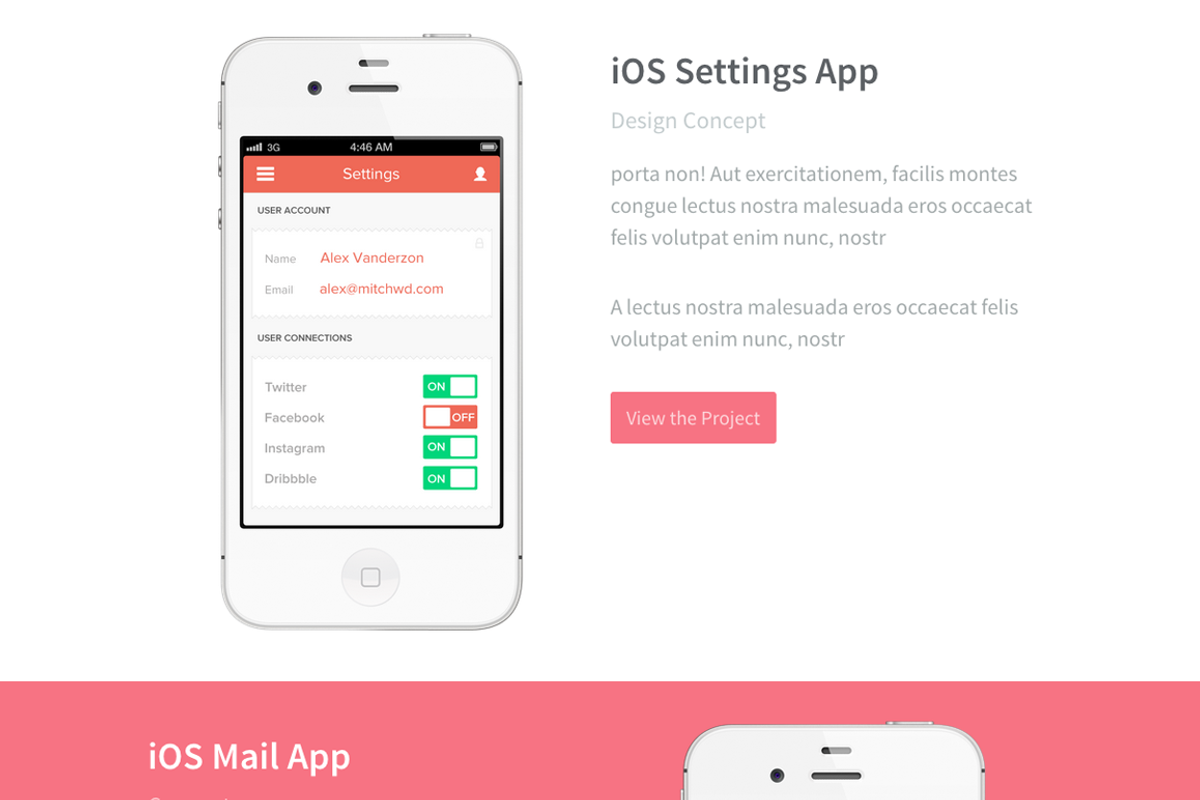 Sunday - One Page Portfolio Theme, a Templates & Theme by alexvanderzon (Photo 3 of 5)