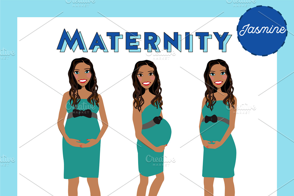 Maternity Pregnant Portrait Creator, a Person Illustration by Lauren Lesley Studio (Photo 20 of 45)