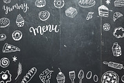 Food dooles set + patterns, a Food Illustration by Hala (Thumbnail 3 of 5)