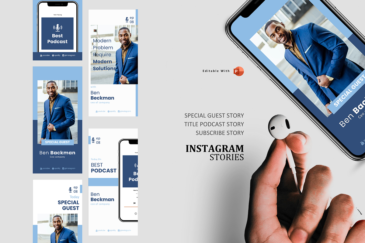 SALE | 12 BUNDLE PODCAST PROMOTION, a Social Media Template by rivatxfz (Photo 9 of 13)