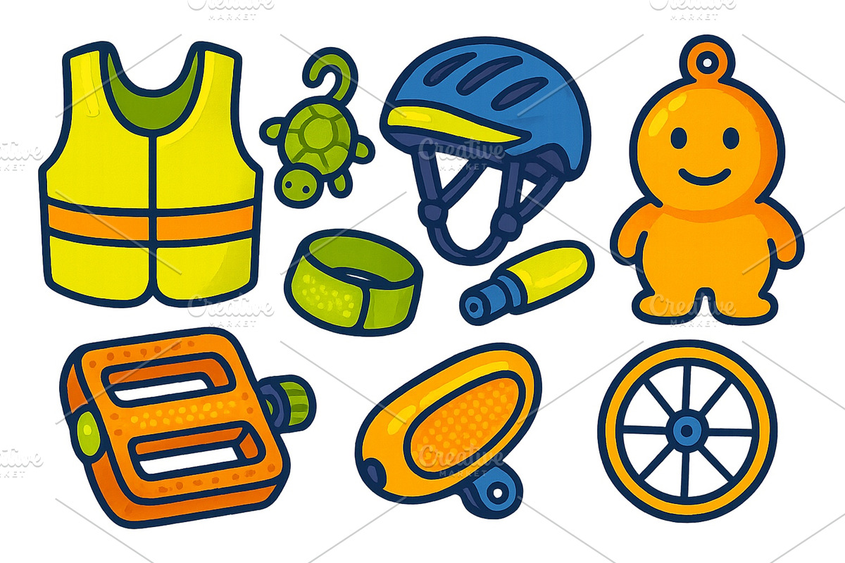 Colorful collection of safety and, a Sport Illustration by ZinetroN