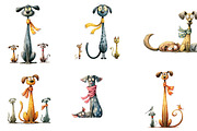 Watercolor Dog Family Clipart, an Illustration by DreamArtGraphic (Thumbnail 5 of 5)