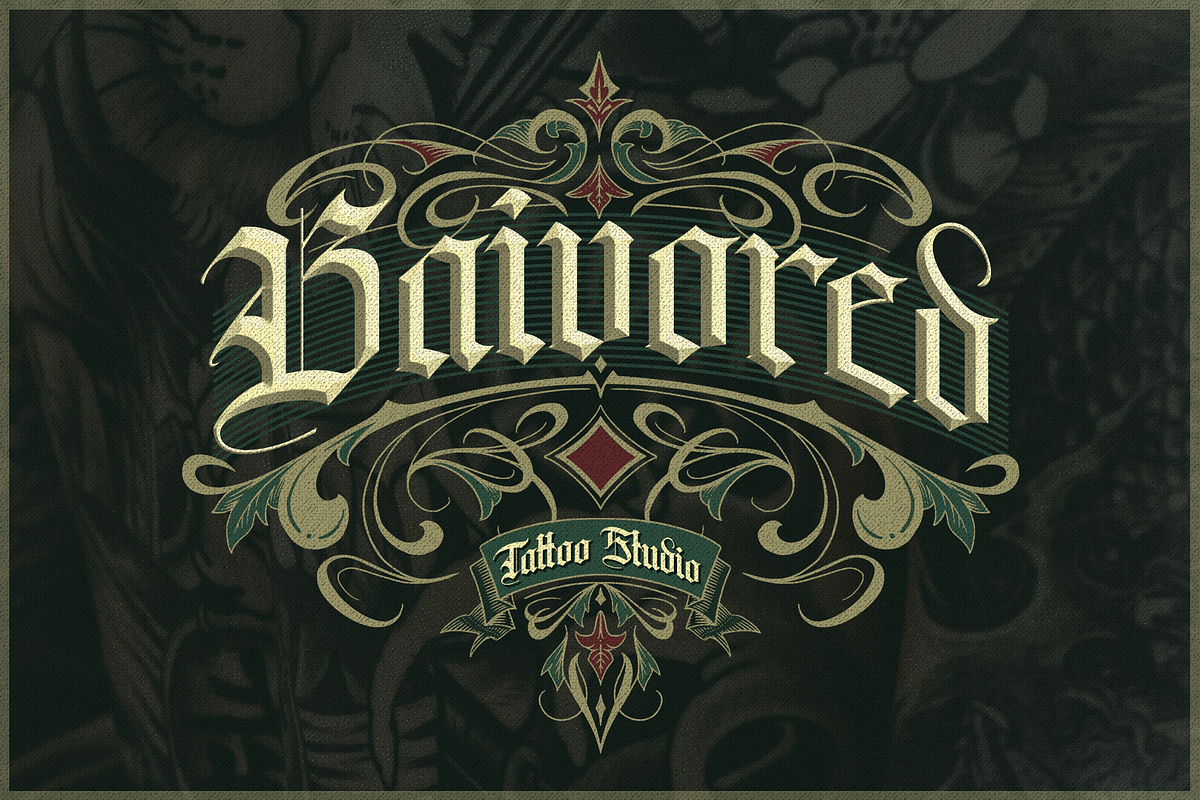 Aventaquadra, a Blackletter Font by ilhamtaro (Photo 2 of 11)