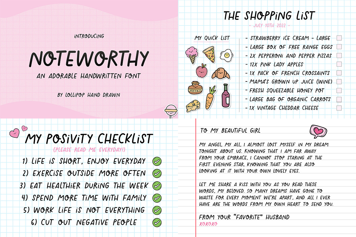 Handwritten Font Bundle (Vol 01), a Font by Lollipop Hand Drawn (Photo 2 of 11)
