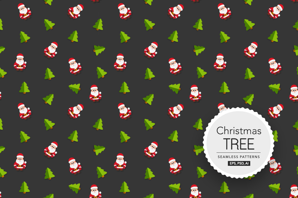 1 Christmas Tree Seamless Patterns, a Pattern Graphic by ToozDesign (Photo 13 of 15)