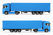 Semi Truck Mockup 3, an Advertising Mockup by Mockupix (Thumbnail 7 of 10)