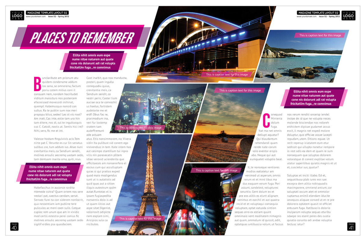 Magazine Template InDesign 02, a Magazine Template by Love Graphic Design (Photo 29 of 36)