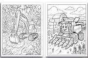 VEHICLES COLORING PAGES for KIDS, a Decorative Illustration by Design Station (Thumbnail 2 of 4)