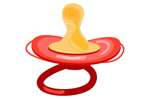 Baby pacify dummy vector nipple icon, an Object Illustration by vectorpointstudio