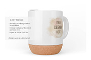 Cork Base Mug Mockup, a Cups & Container Mockup by MockupsBox (Thumbnail 3 of 6)