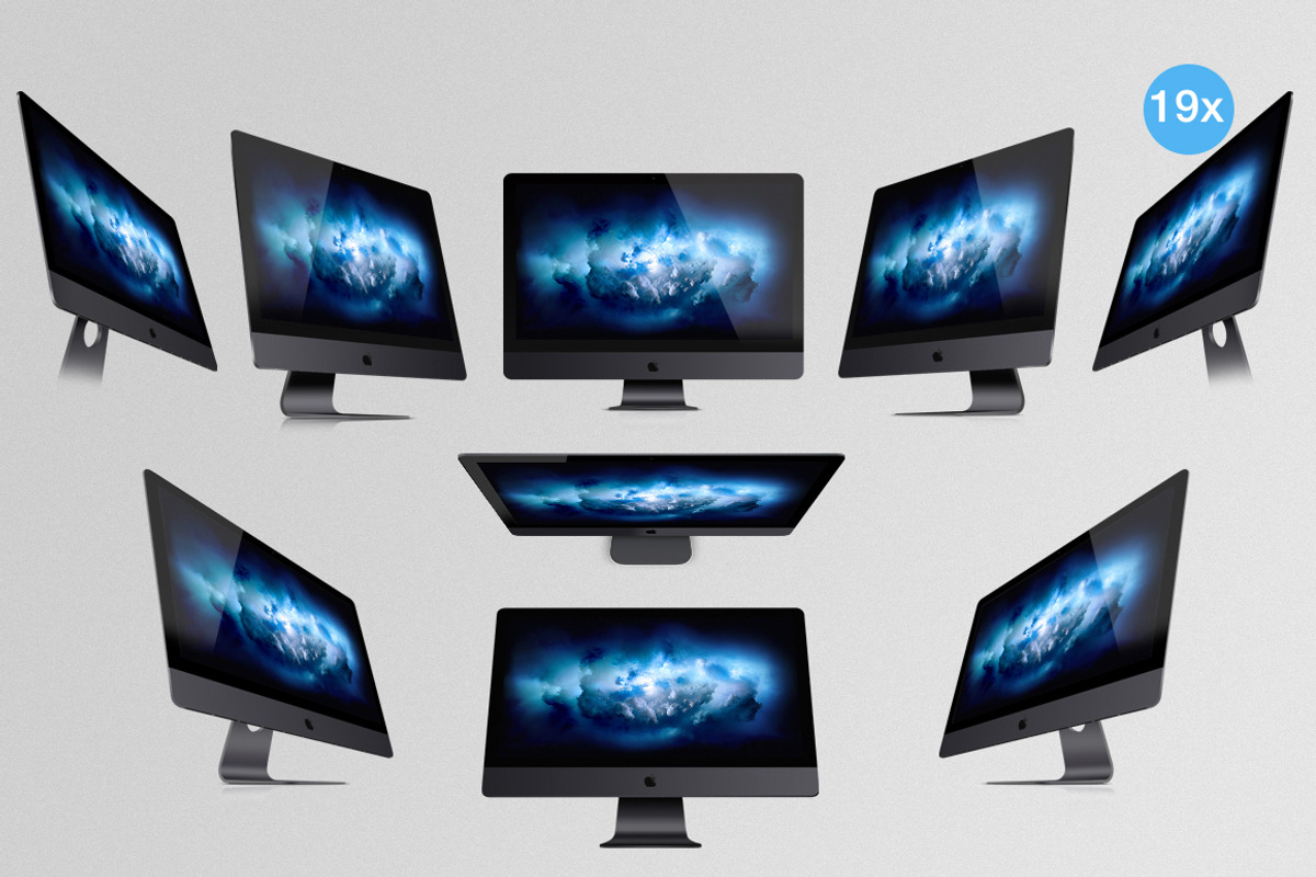 iMac Pro and iMac Mockups, a Mac Mockup by RadekBroz (Photo 7 of 8)