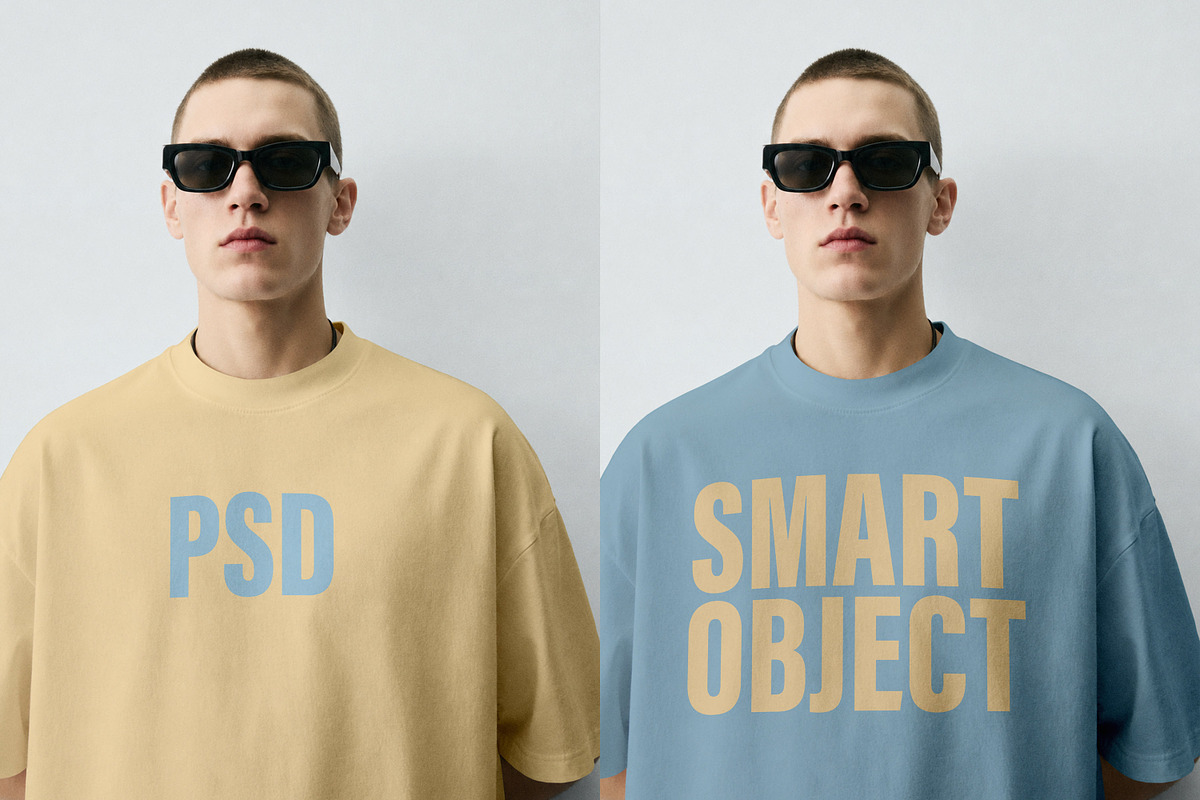 T-Shirt Mockup PSD - Male Model, a Shirt Mockup by Rymden_Fl (Photo 3 of 6)