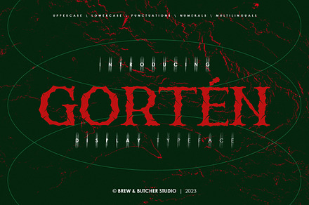 Gorten | Display Typeface