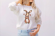 Whimsical Valentine Bunny Clipart Bu, an Illustration by SVGArt (Thumbnail 4 of 8)