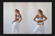 Sport Pants and Tank-Top Mock-Up Set, a Bottom Mockup by Freeman Studio (Thumbnail 9 of 15)