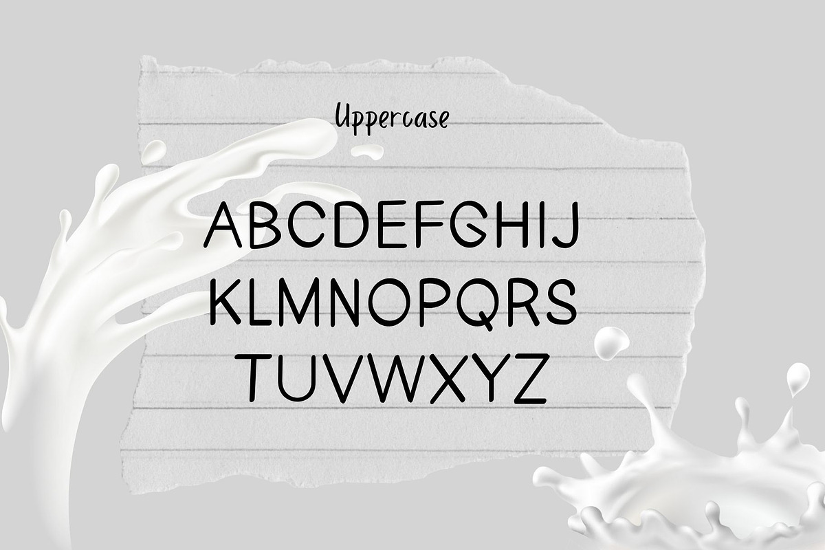 Milk Handwritten Font, a Sans Serif Font by Mehul Munjani (Photo 7 of 14)