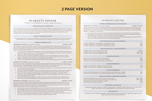 Modern ATS CV Template Word & Pages