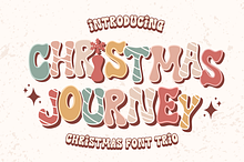 Christmas Journey is cute trio font