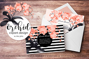 Orchid Clipart Design, a Graphic by NKTN graphics (Thumbnail 1 of 5)