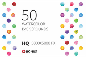 50 Watercolor Textures