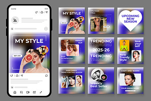 Minimal Social Media Post Template, an UI Kit Template by CreativeShaper