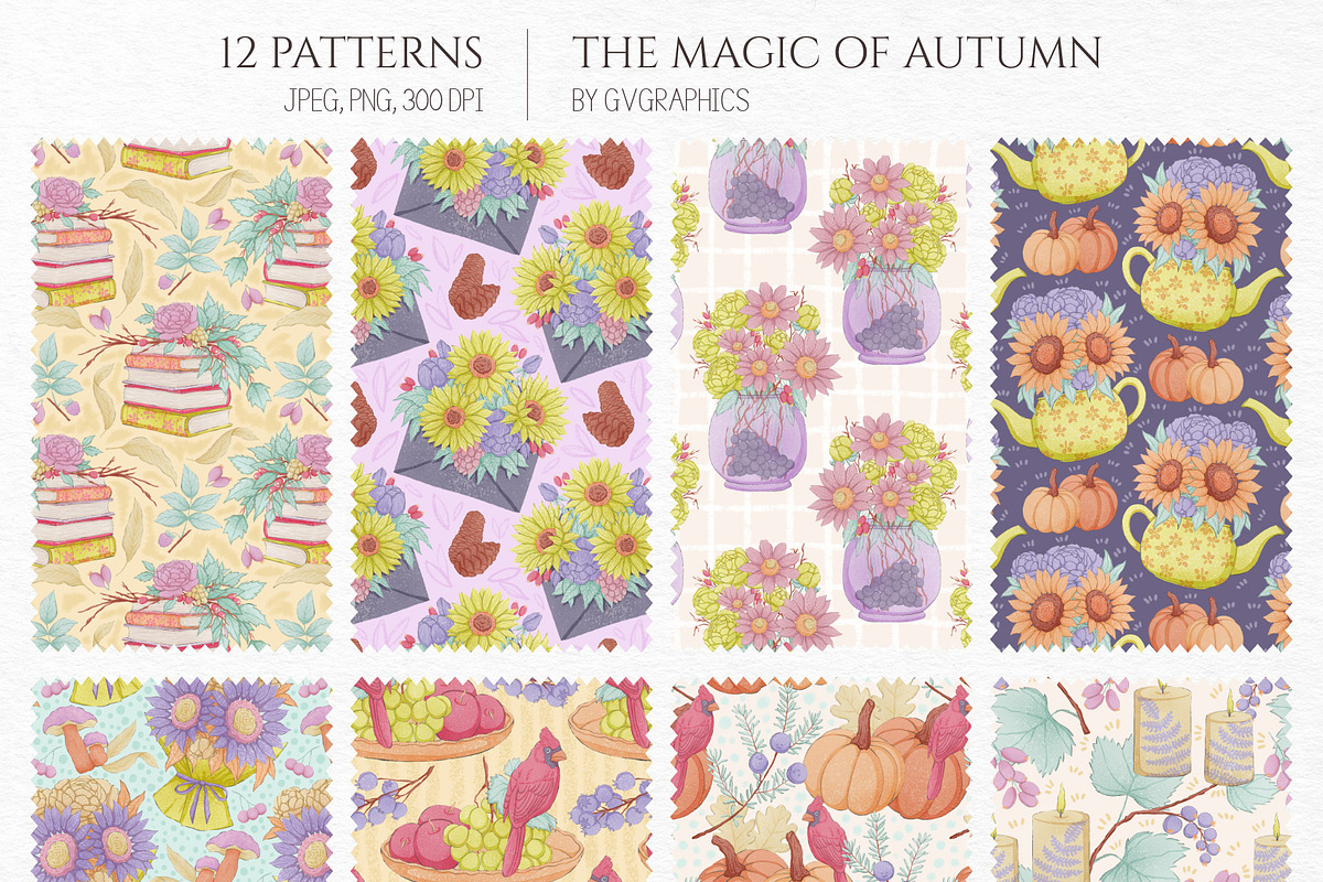 The Magic of Autumn Collection, a Seasonal Illustration by GVGraphics (Photo 5 of 13)