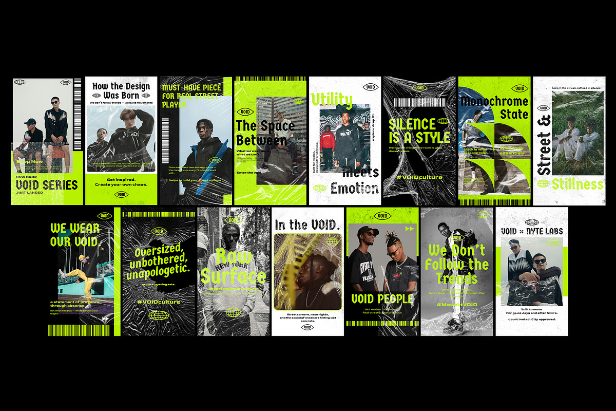 VOID Streetwear Instagram Kit, a Social Media Template by Nenjo Studio (Photo 3 of 5)