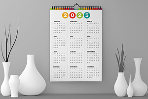 Calendar 2025, a Stationery Template by ContestDesign