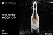 Beer Bottle Mock-Up Set, a Packaging Mockup by Freeman Studio (Thumbnail 1 of 14)