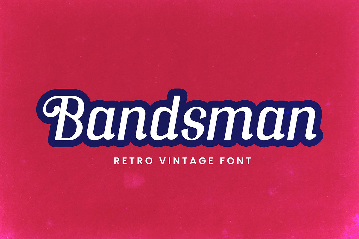 Bandsman Retro Vintage Serif Font, a Serif Font by UICreative (Photo 1 of 13)