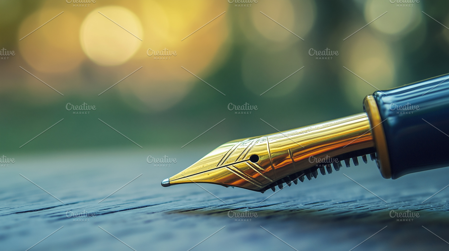 Close up of fountain pen nib, a Business Photo by MistyDay