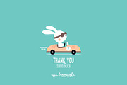 Bunny Race - Vector Pattern & Prints, a Pattern Graphic by Brzozowska (Thumbnail 8 of 8)