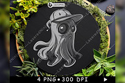 Cartoon Ghost Cute Cap Cheesecloth, a Background Graphic by LaseredNinja (Thumbnail 4 of 7)