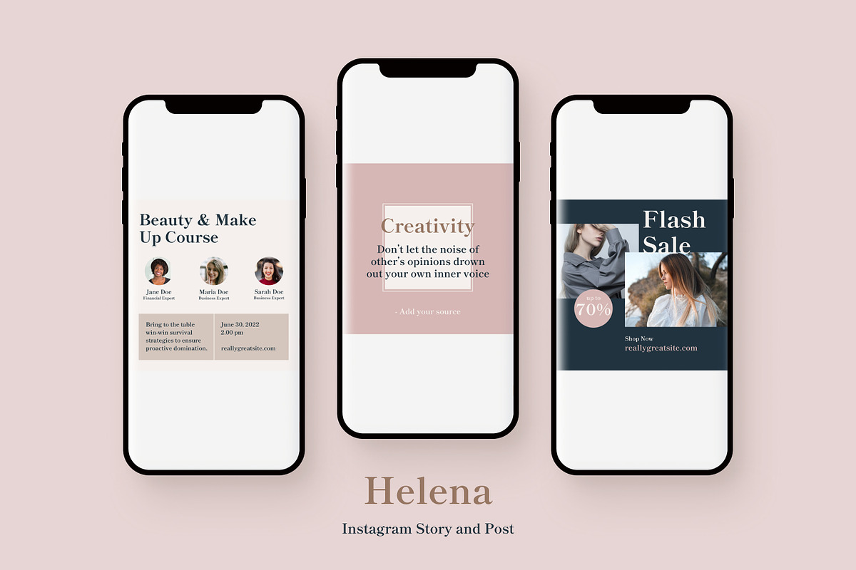 Helena - Instagram Post Template, a Social Media Template by MYDesign (Photo 2 of 5)