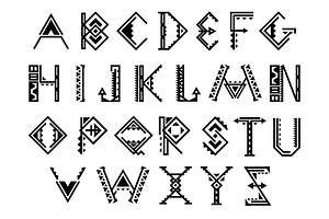 Native American Indian Alphabet