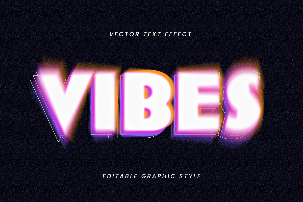 Dissolving Text Effect Neon Blurred, a Templates & Theme by studiogstock (Photo 1 of 3)