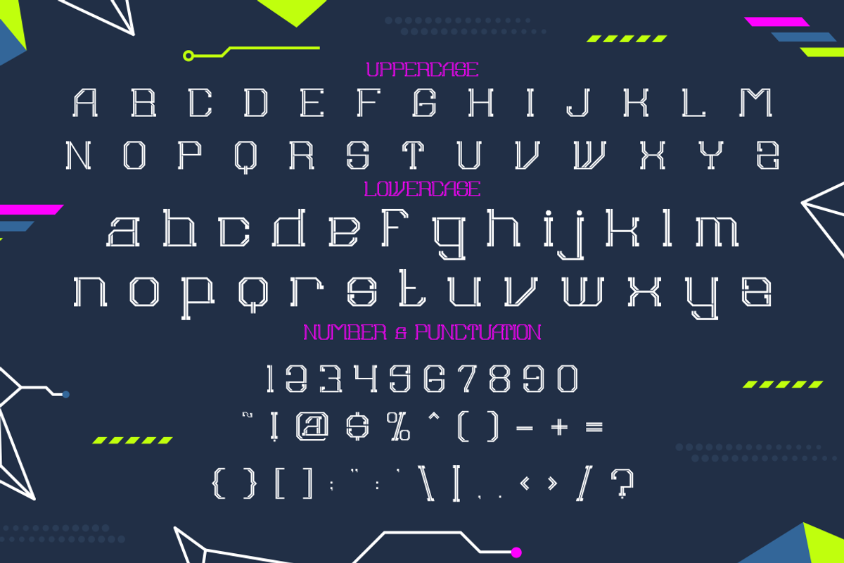 Astro Techno - Display Techno Font, a Font by PutraCetol Studio (Photo 3 of 5)
