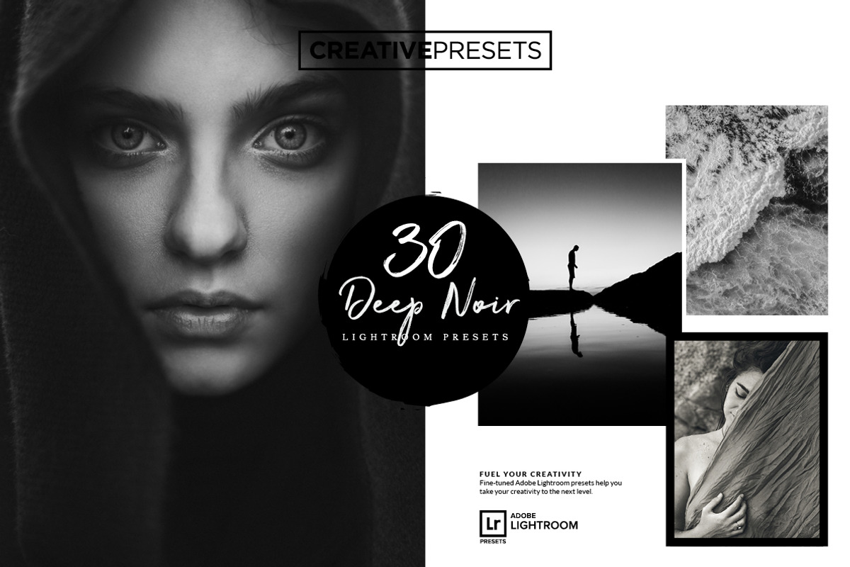 Deep Noir B&W Lightroom Presets preview 2
