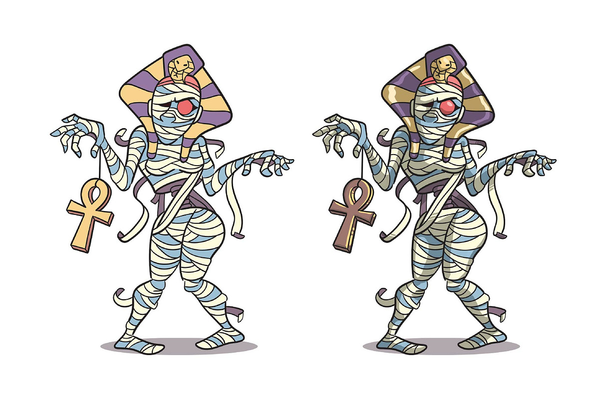 Walking Mummy, an Illustration by Cartoon Shop (Photo 3 of 6)