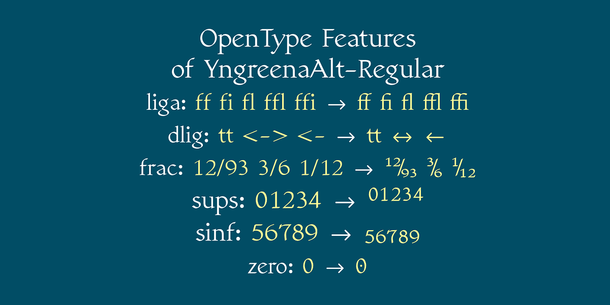 YngreenaAlt, a Serif Font by Ingrimayne Type (Photo 2 of 8)