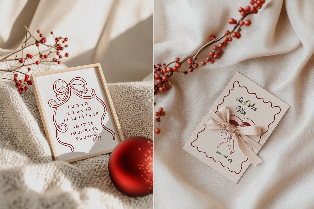 La Dolce vita Whimsy Christmas, a Seasonal Illustration by lokko studio (Photo 10 of 12)